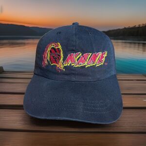 Vintage 1998 Titan Sports WWF WWE KANE Black/Red Snapback Wrestling Hat Cap Rare